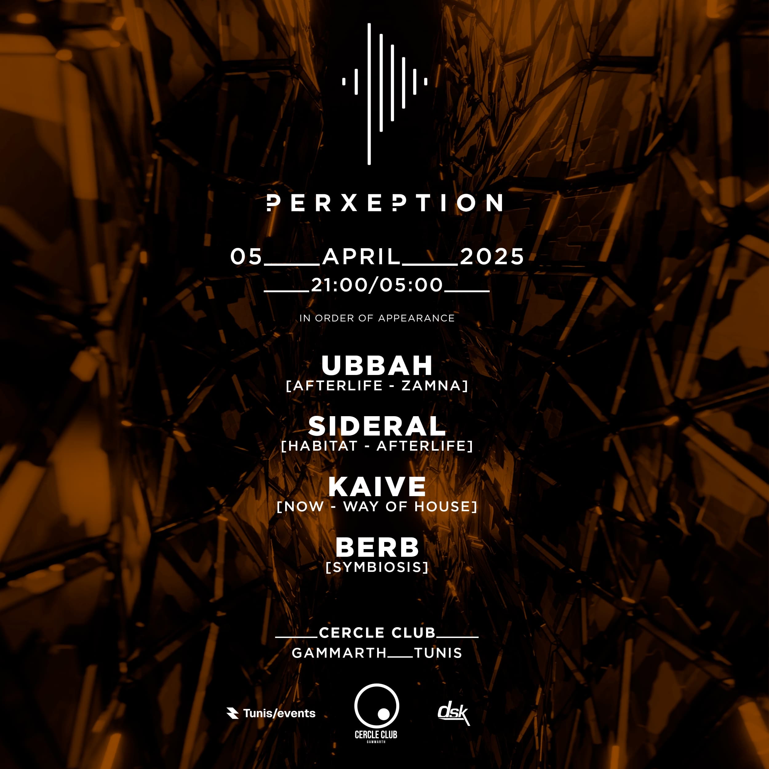 PERXEPTION Pres UBBAH, SIDERAL